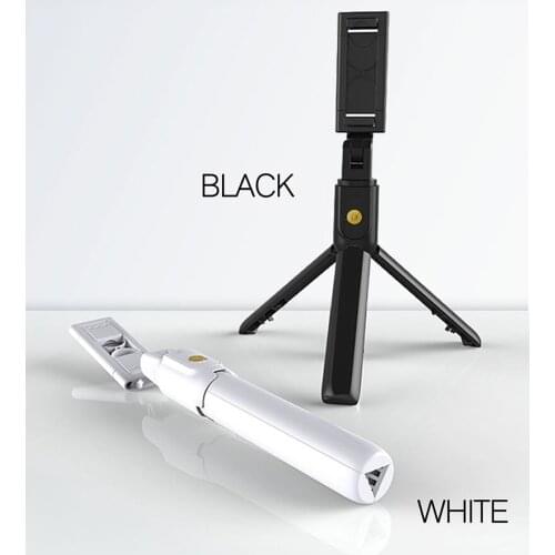 Bluetooth selfie stick foldable Mini tripod with fill Lightweight and portable Wireless light shutter remote control for IOS