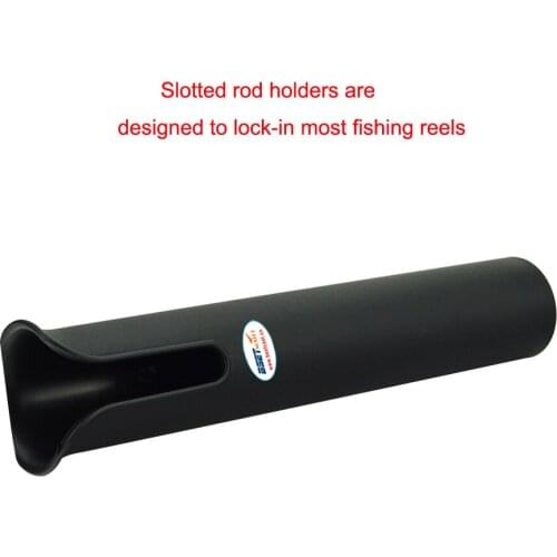 Adhesive ABS Plastic Rod Holders Fishing Rod Spinning Accessories Durable Pole Tube Mount With NO Hole Bracket Socket Rack