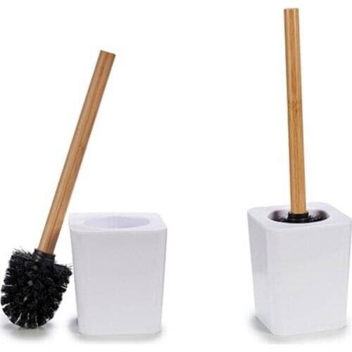Toilet Brush White Bamboo (11,6 x 39,5 x 11,6 cm)