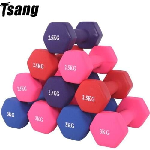 Gym Dumbbell Weights Dumbbell Fitness Frosting 1-5kg Women Men Home Gym Outdoor Sports Exercise Equipment Dumbbells Mancuerna