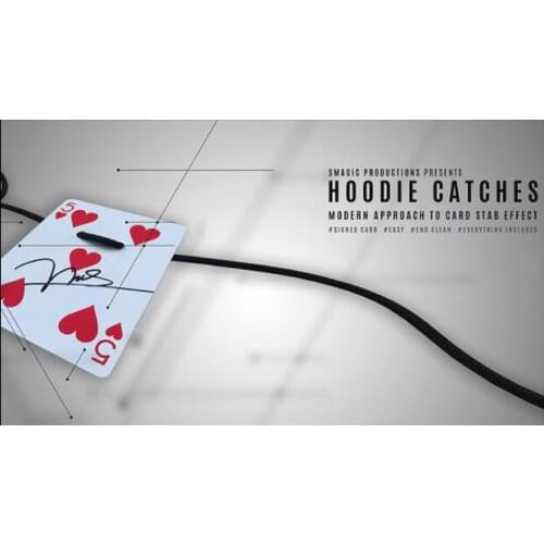 Hoodie Catches by SMagic (Gimmick+online instruct) Magic Cards Close Up Street Magic Tricks Stage Magic Illusions Mentalism Fun