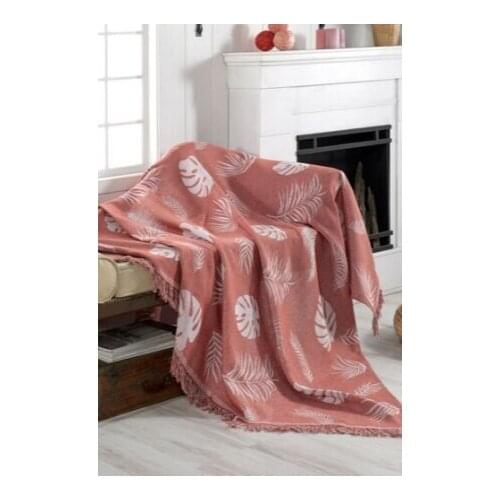 Linen Seat Cover 170x220cm Monstera Tile