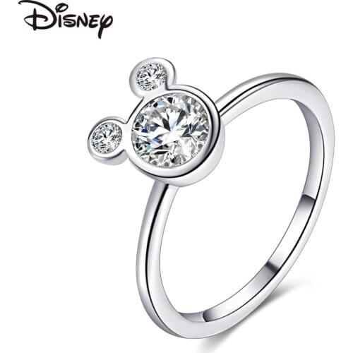Disney jewelry in Europe and America explosion models cute cartoon Mickey zircon ring lady fashion simple jewelry gift