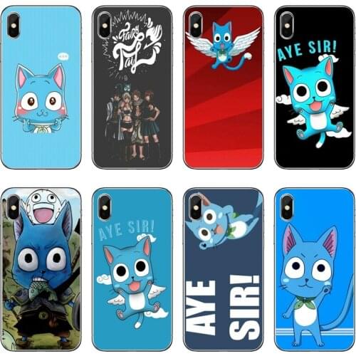 Anime Fairy Tail Happy Soft Phone Case For Samsung Galaxy M30 A70 A60 A50 A40 A30 A10 A9 A8 A6 J8 J4 J6 Prime Plus 2018