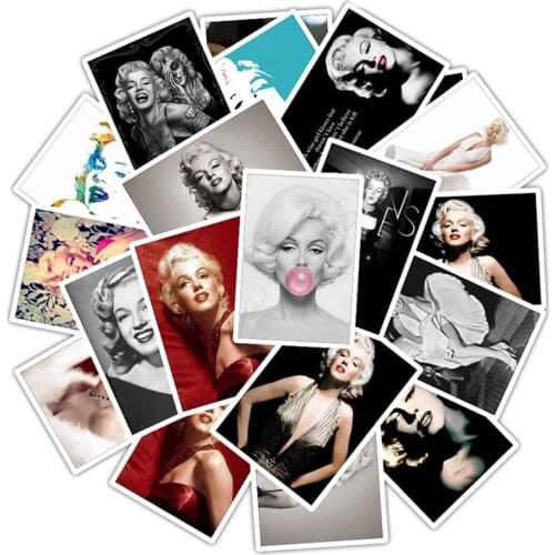 25pcs Marilyn Monroe Waterproof Cartoon Sticker For Case Decal Sticker to DIY Laptop Motorcycle Luggage Snowboard Car F4