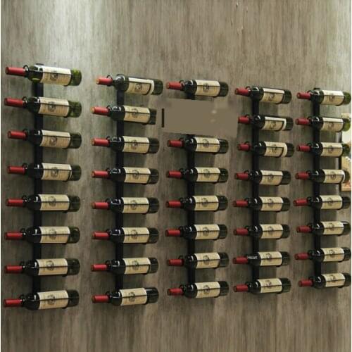 Wall Mounted Metal Whiskey Wine Display Rack Floating Bottle Storage Holder Organizer Customizable Elegant House Decoration