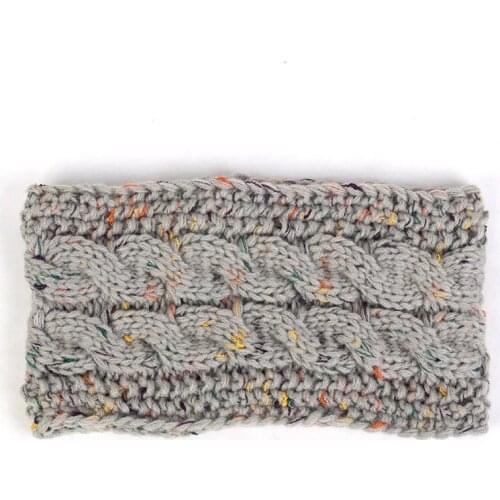 KENSHELLEY New Arrival Knitted Women Headband Solid Colorful Embroidery Hair Accessory Outdoor Sweatband For Women