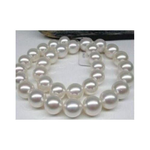 HUGE AA+ 10-11MM SOUTH SEA WHITE NATURAL PEARL NECKLACE 18"