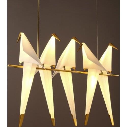 Postmodern Art Deco Love Bird LED Iron Acryl Designer Suspension Luminaire Pendant Lights.Pendant Lamp.Pendant light For Foyer
