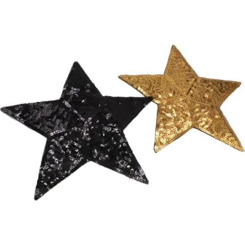 DIY sequin star patches for clothing fashion sew on parch stars Embroidery applique patch ropa clothing accessories