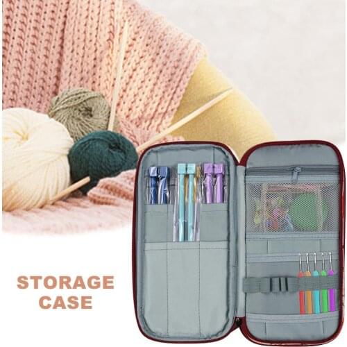 Crochet Storage Bag DIY Hand Knitting Wool Portable Storage Bag Sweater Crochet Tool Accessories Home Sewing Supplies Tote