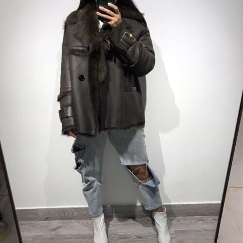 Suede leather jacket women real leather jacket ladies suede