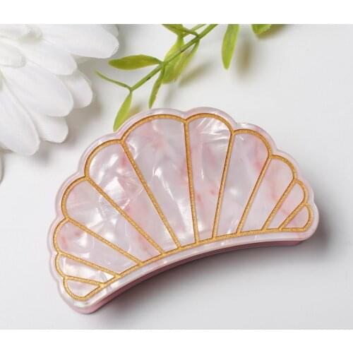 New Fashion Women Shell Hair Claws Clip Acrylic Marble Pattern Hair Clips Grips Ponytail Hairpins Hair accessories