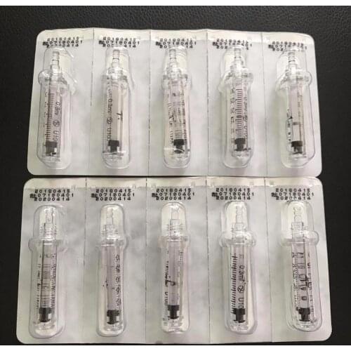 0.3ML Disposable Ampoule Head for Hyaluronic Pen Consumables Sterile Atomizer Hyaluron Gun Wrinkle Removal Lip Lifting Syringe