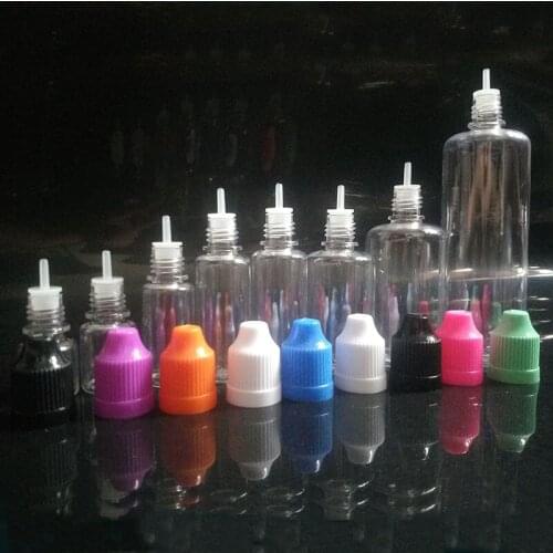 2000pcs PET Needle Bottles with Childproof Cap Dropper tip 3ml/5ml/10ml/15ml/20ml/30ml/50ml /100ml empty E Liquid Dropper Bottle