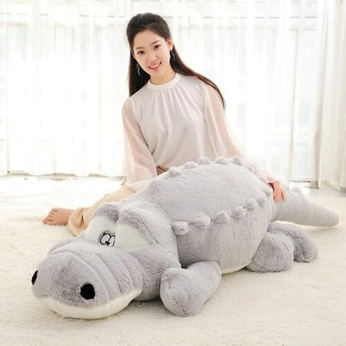 40-60cm cute simulation crocodile plush animal toy cushion sleep pillow toy holiday gift for children