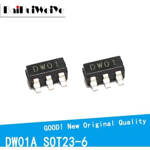 50PCS/Lot DW01 DW01D DW01A SOT23-6 SOT23 Lithium Protection IC Chip For Mobile Power Supply SMD New Original Good Quality