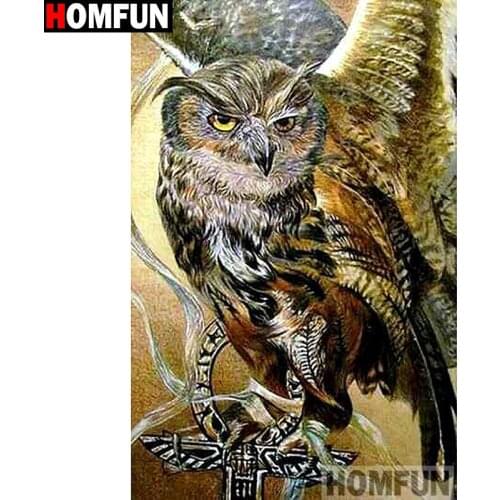 HOMFUN Full Square/Round Drill 5D DIY Diamond Painting "Animal eagle" Embroidery Cross Stitch 5D Home Decor Gift A14616