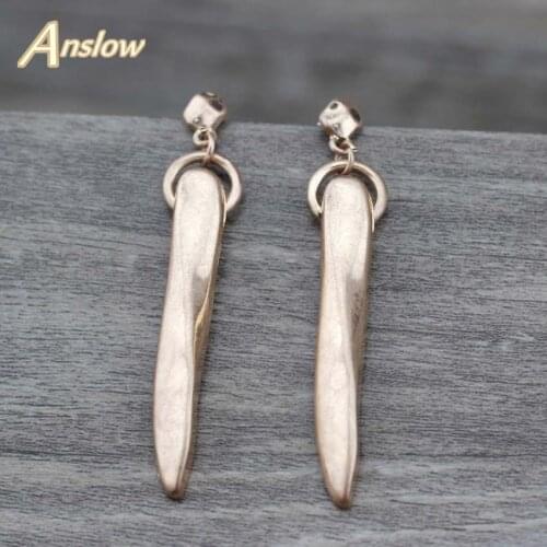 Anslow Brand Wholesale Heavy Zinc Alloy Punk Rock Style Party Jewelry Earrings For Women Lady Fashion Accessories Gift LOW0139AE