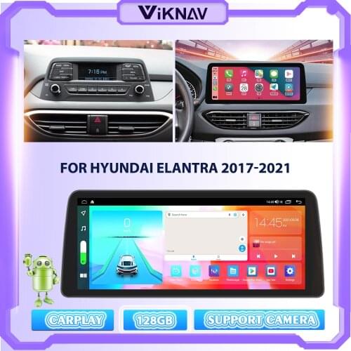 12.3 Inch 6G+128G Car Radio For Hyundai Elantra 2017-2021 Android10.0 Stereo Multimedia Player Navigation Carplay Head Unit