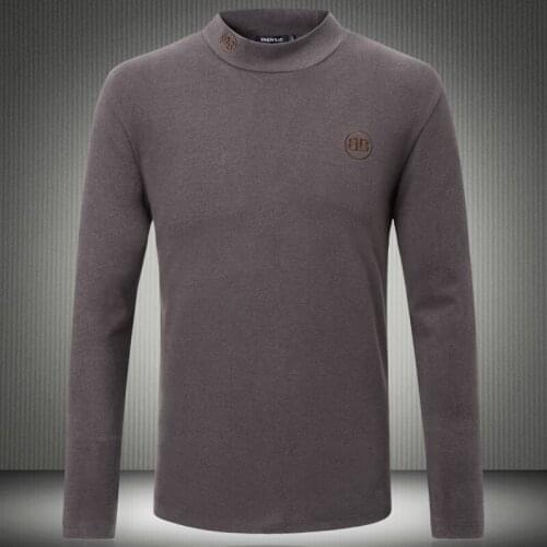 Designer Top Men France T-shirts 2020 New Autumn USA O-neck Tshirt Embroidery Half Turtleneck Long Sleeve T Shirt 5XL 8333