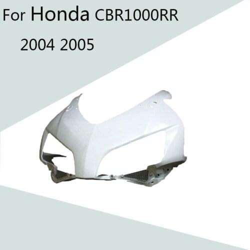For Honda CBR1000RR 2004 2005 Unpainted Head Fairing Nose Upper Front ABS Injection Fairing Motorcycle Accessories