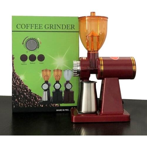 Electric Coffee Grinder Machine Coffee Beans Particle Fully Automatic Detachable 8 File Adjustable High Capacity Fast 220V/110V