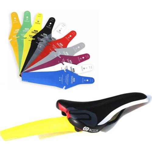 1 Pcs MTB Road Bike Fender Saddle Mudguard Ass Removable Parts Accessories Rear Mountain Bike Bicycle Wings Fender