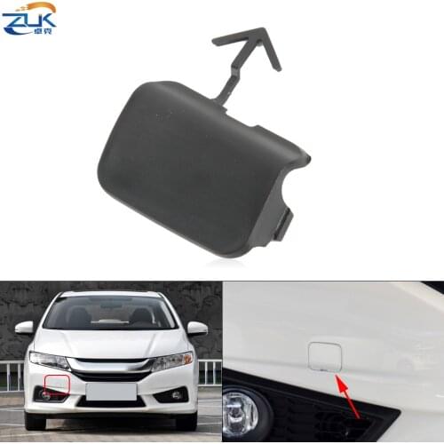 ZUK Car Front Bumper Towing Hook Cover For HONDA CITY GM6 2015 2016 2017 2018 Hauling Hook Cap OEM:71104-T9A-T00 No Painted