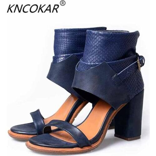 In summer, the new style of European and American style is a combination of bold and fish-mouth sandals