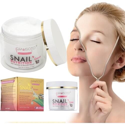 Snail Face Cream Hyaluronic Acid Moisturizer Anti Wrinkle Anti Aging Nourishing Collagen Snail Serum Day Cream Skin Care Product
