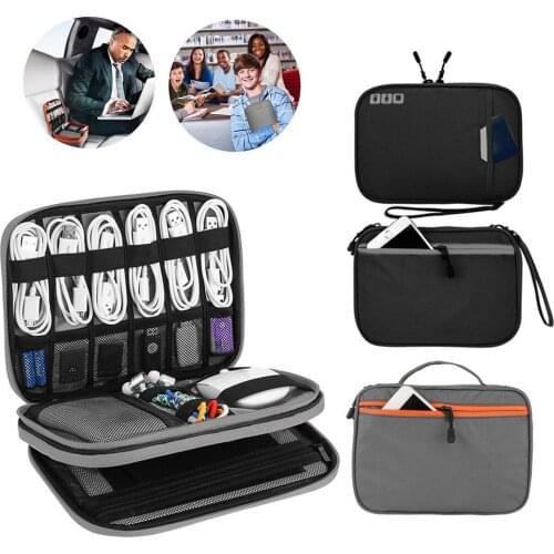 Multi-function Digital Accessories Storage Organizer Power Bank Data Cable Pouch