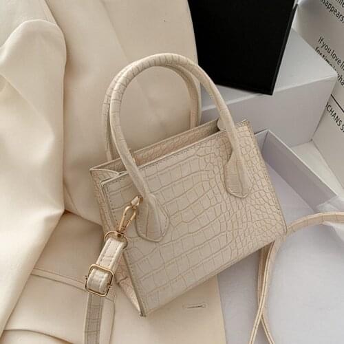 Fashion Crocodile Pattern Crossbody Bag Women Luxury Shoulder Bag PU Leather Designer Handbag Popular Messenger Bag Girl Purse