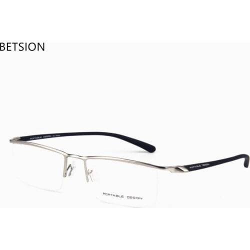 TR-90 Half-Rim Eyeglass Frame Streamlined Designer Man Women Glasses Eyeglasses E8218