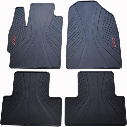 Rubber Car Floor Mats for Mazda CX-7 Dedicated No Odor Carpets Non Slip Rugs Waterproof