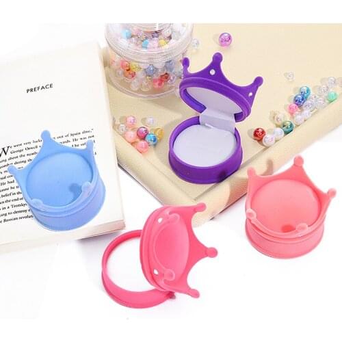1pc Lovely Crown Velvet Jewelry Box Wedding Engagement Ring Box Display Gift Box for Earrings Necklace Bracelet Holder Display