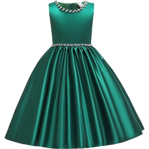 2019 2-10 yr Girls Dresses Clothes Baby Girl Wedding Party Princess Dress Teen Kids Birthday Evening Dress For Children Clothing