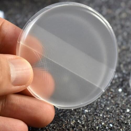 1Pc Round Clear Puff Silicone Gel Face Foundation Puff Clear Makeup Beauty BB Cream Blender Tool Jelly Soft Makeup Sponge Puffs