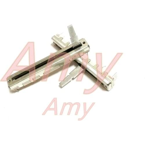 10pcs/lot 500 sliding potentiometer 6 cm double 10K*2 axis 20MM