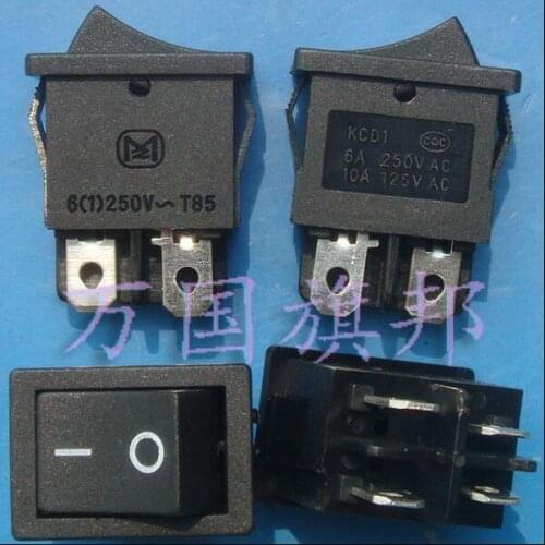 10A 250VAC 20*15mm 4P twin channel Rockey Switch / Ship switch