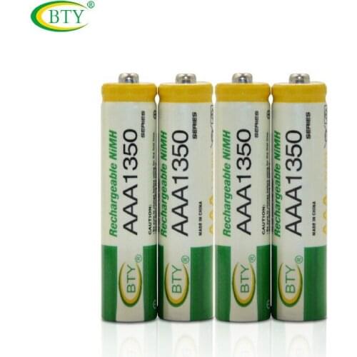 12pcs/lot 1350mah Ni-MH AAA Batteries 1.2V Rechargeable Battery NI-MH Battery for Camera,Toys Led Flashlight Torch