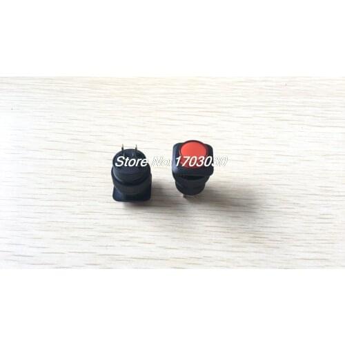 2 Pcs DC 5V SPST 4 Pin Terminals Latching Red Indicator Lamp Push Button Switch