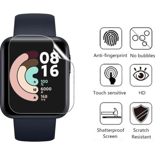 2pcs Unthin Soft TPU HD Clear Protective Film For Xiaomi Mi Watch Smart Watch Full Screen Protector Cover For Redmi Watch Film