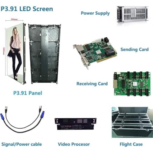 5x3meter Indoor P3.91 LED Display Die Casting Aluminum Cabinet, led Big Advertising Billboard Pantalla, LED Screen
