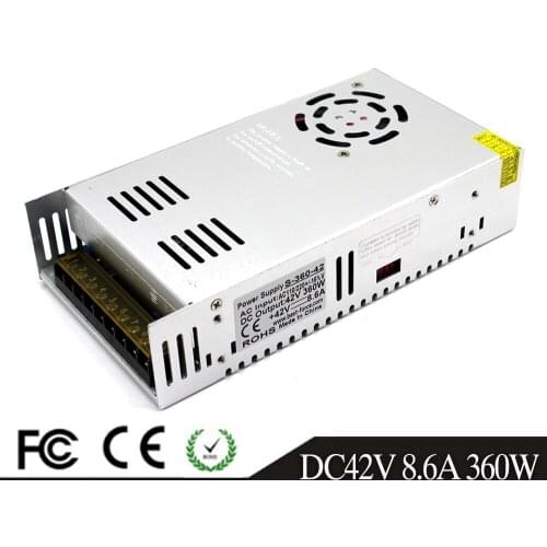42V 8.6A 360w Power Supply Switching Driver Transformer AC110V 220V To DC42V Power Adapter for Led Strip Lamp CNC CCTV Stepper