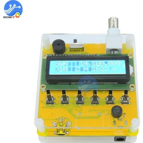 MR100 Shortwave Antenna Analyzer Meter Tester 1~60M 12V Q9 for Radio