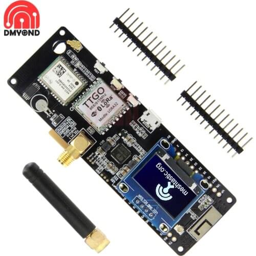 T-Beamv ESP32 Chip Bluetooth WiFi Wireless Module LoRa GPS NEO-6M SMA with OLED Screen Development Board 433/868/915/923MHZ New