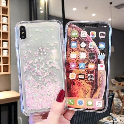 Phone cases For HUAWEI MATE 8 9 10 20 30 PRO LITE 20X Water Shine Soft silica gel Liquid Quicksand