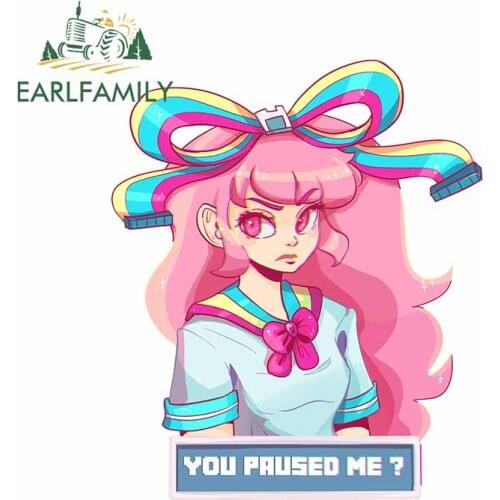 EARLFAMILY 13cm x 10.9cm for Giffany Car Sticker 3D Occlusion Scratch Personality Creative Stickers Laptop Waterproof Decals