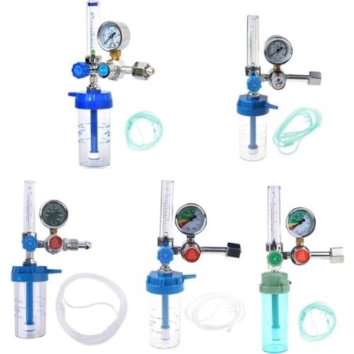 G5/8 Oxygen Flow Meter Absorber Suspension Type Pressure Gauge inhaler Regulator